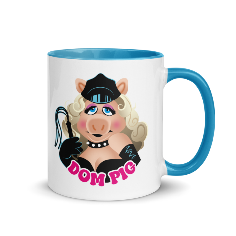 Dom Pig (Mug) - Blue