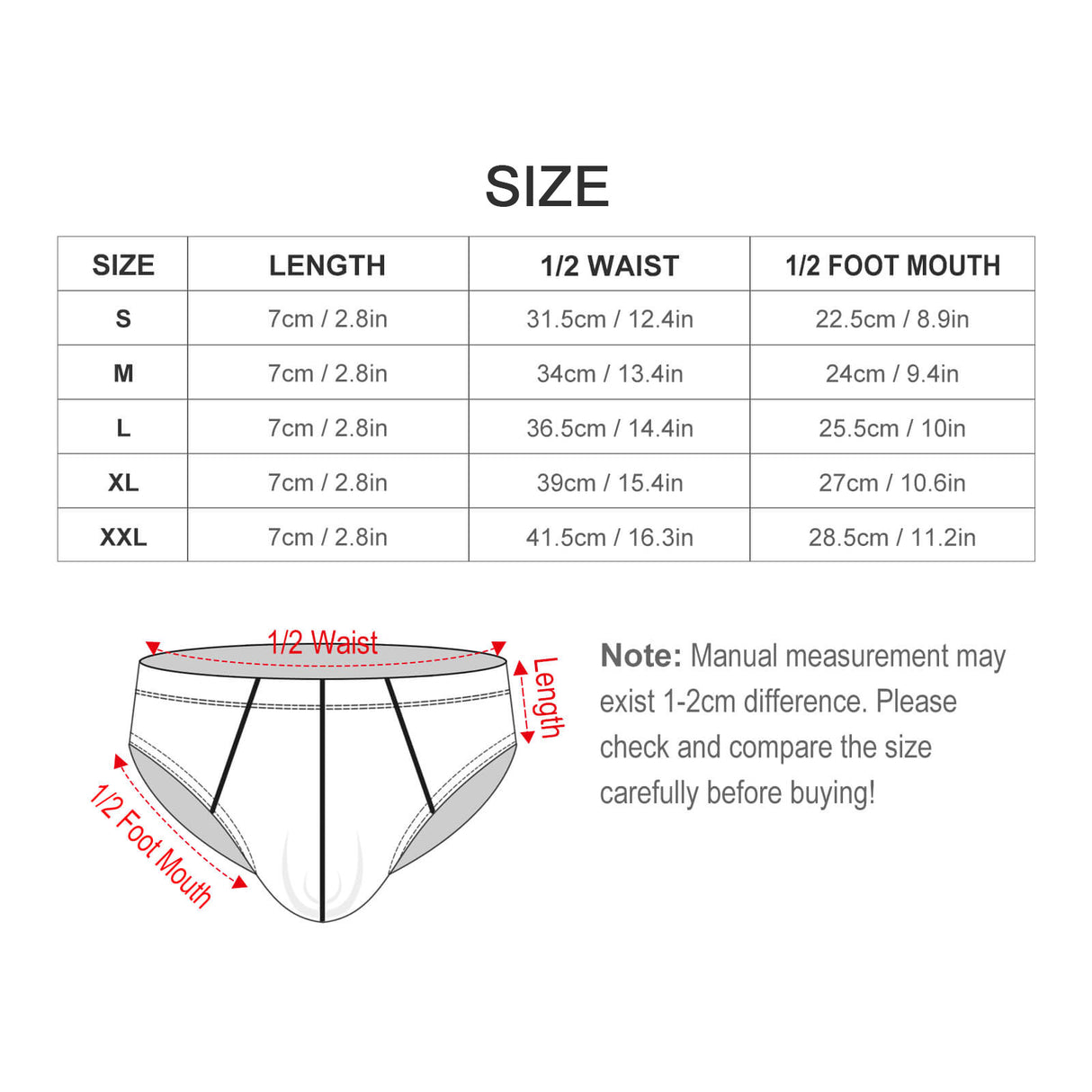 180gsm Milk Silk Men's Briefs(All-Over Printing)-Swish Embassy