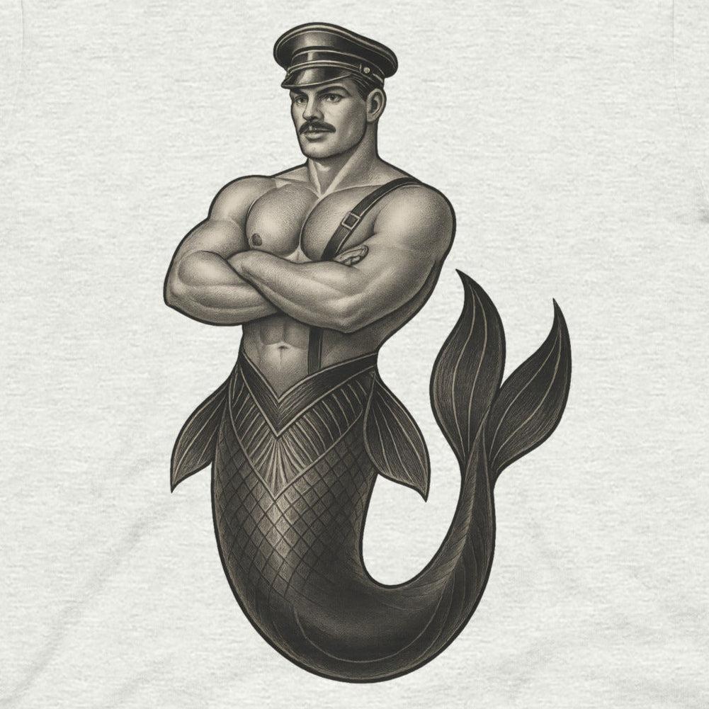 Art Deco Merman-T-Shirts-Swish Embassy