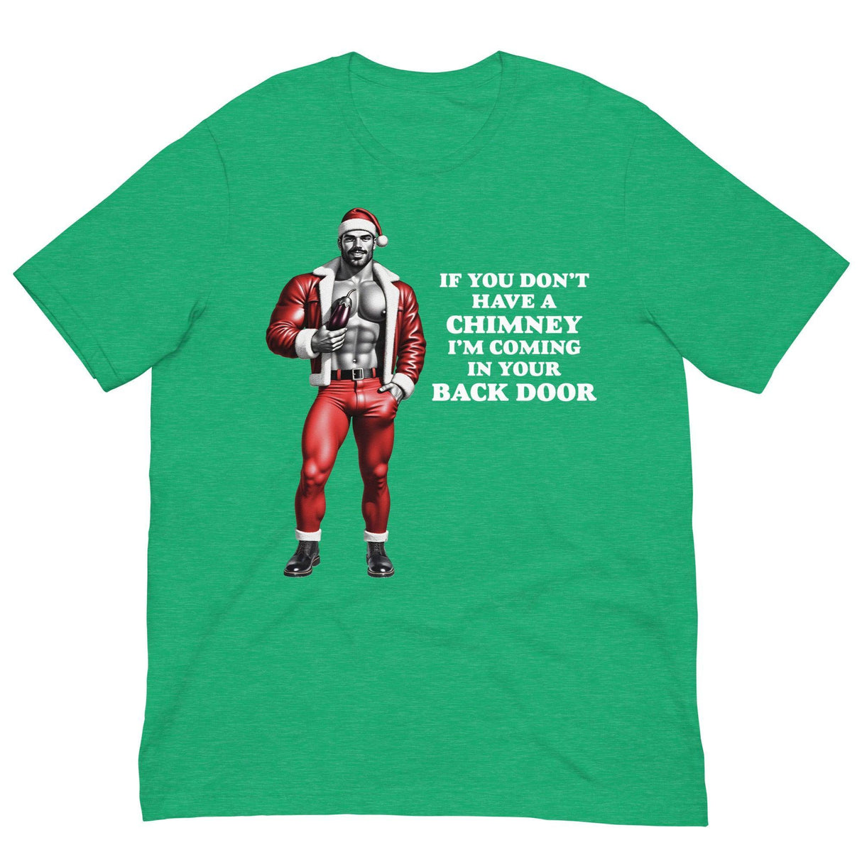 Backdoor Chimney-Christmas T-Shirts-Swish Embassy