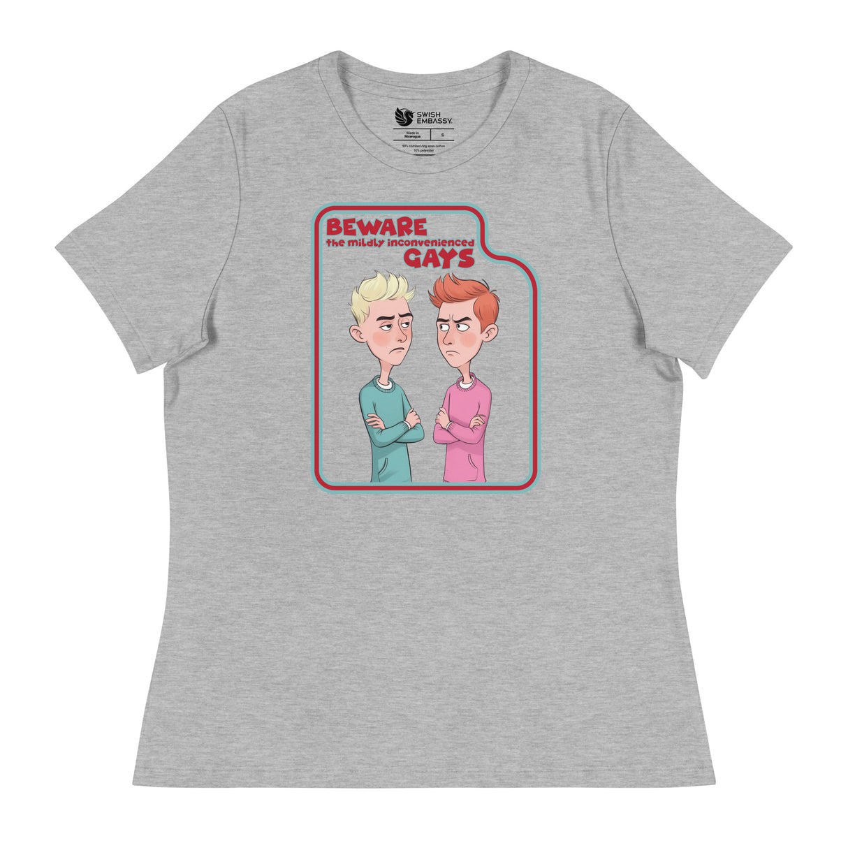 Beware the Gays (Women's Relaxed T-Shirt)-Women's T-Shirts-Swish Embassy