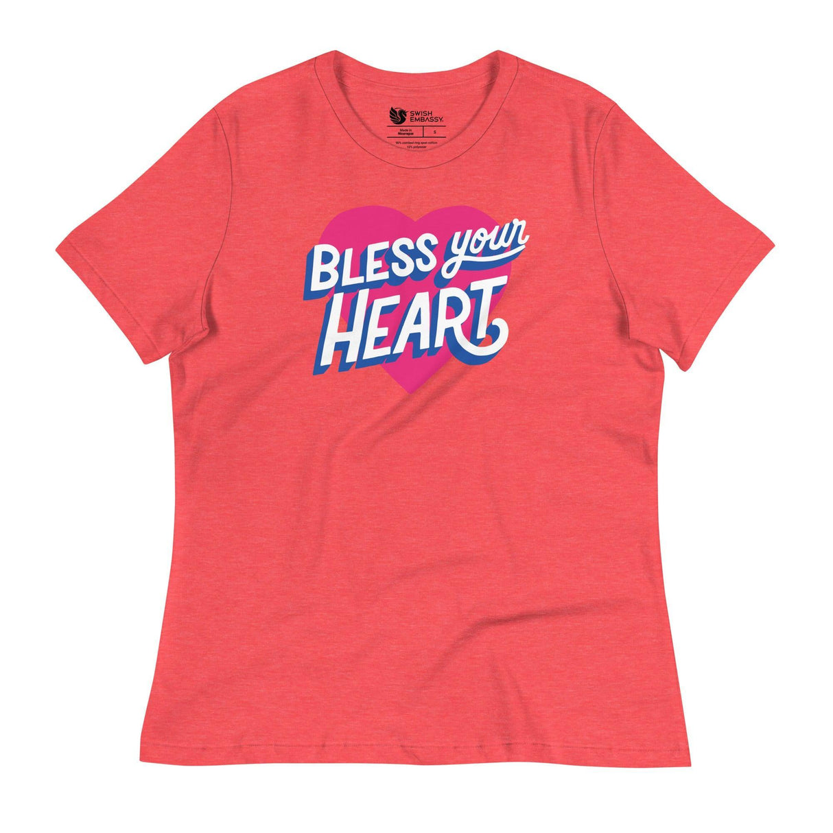Bless Your Heart (Women's Relaxed T-Shirt)-Women's T-Shirts-Swish Embassy