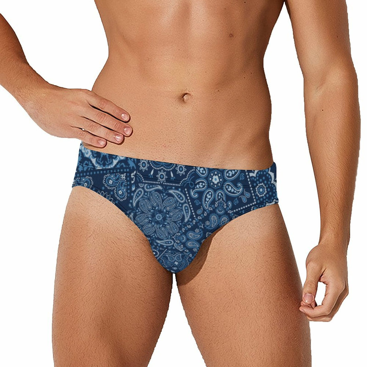 Blue Hanky (Swim Briefs)-Swim Briefs-Swish Embassy