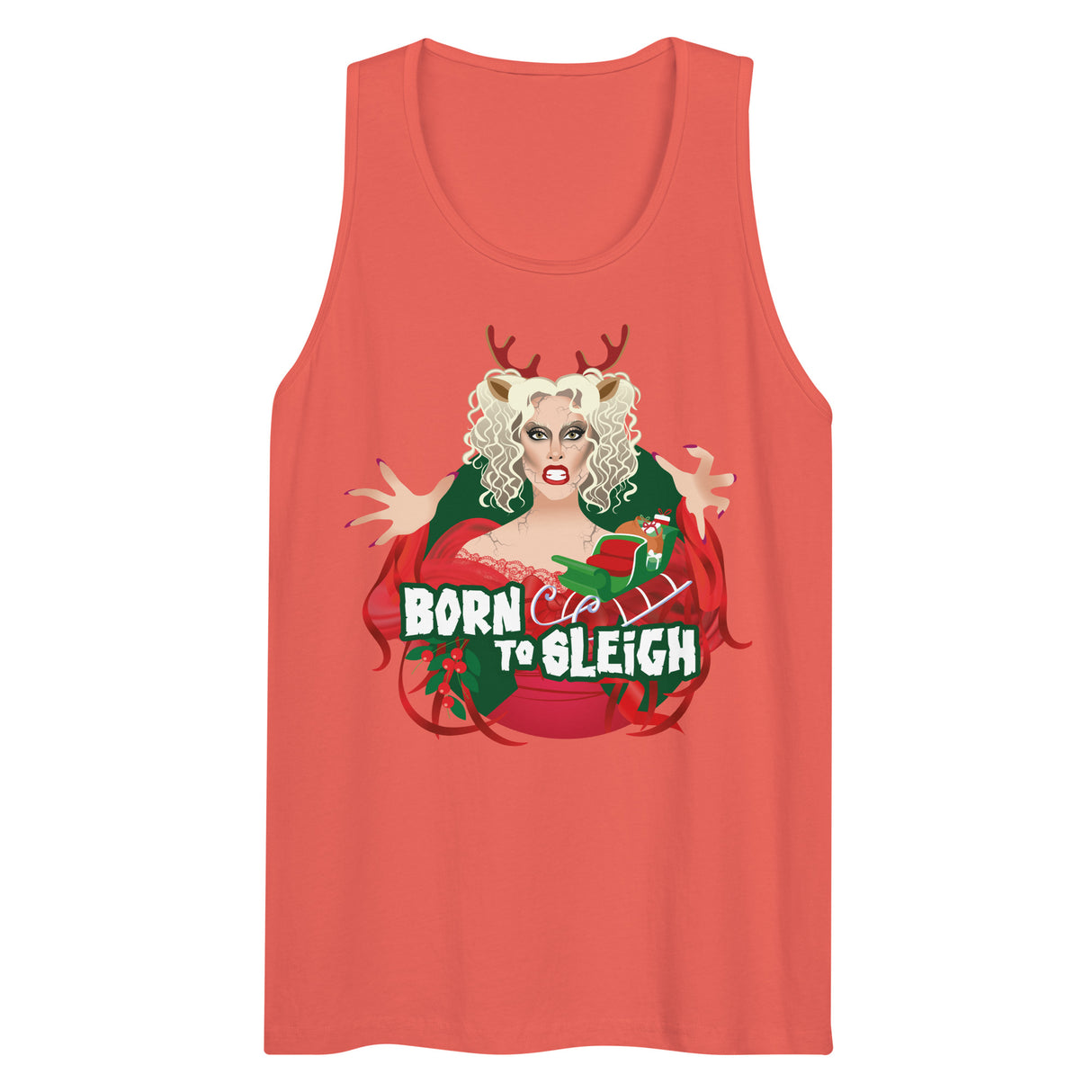Born to Sleigh (Tank top)-Tank Top-Swish Embassy