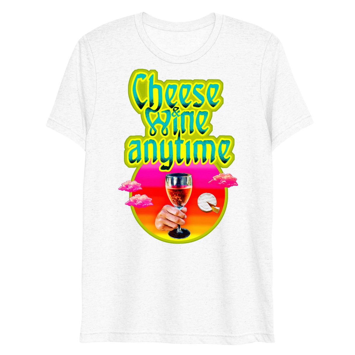 Cheese and Wine (Triblend)-Triblend T-Shirt-Swish Embassy