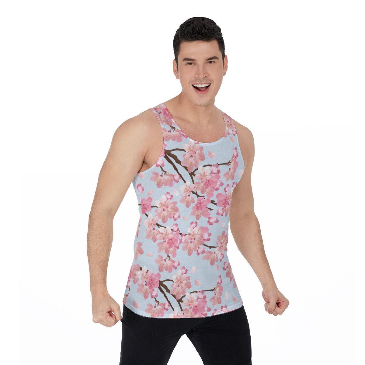 Cherry Blossom (Allover Tank Top)-Allover Tank Top-Swish Embassy