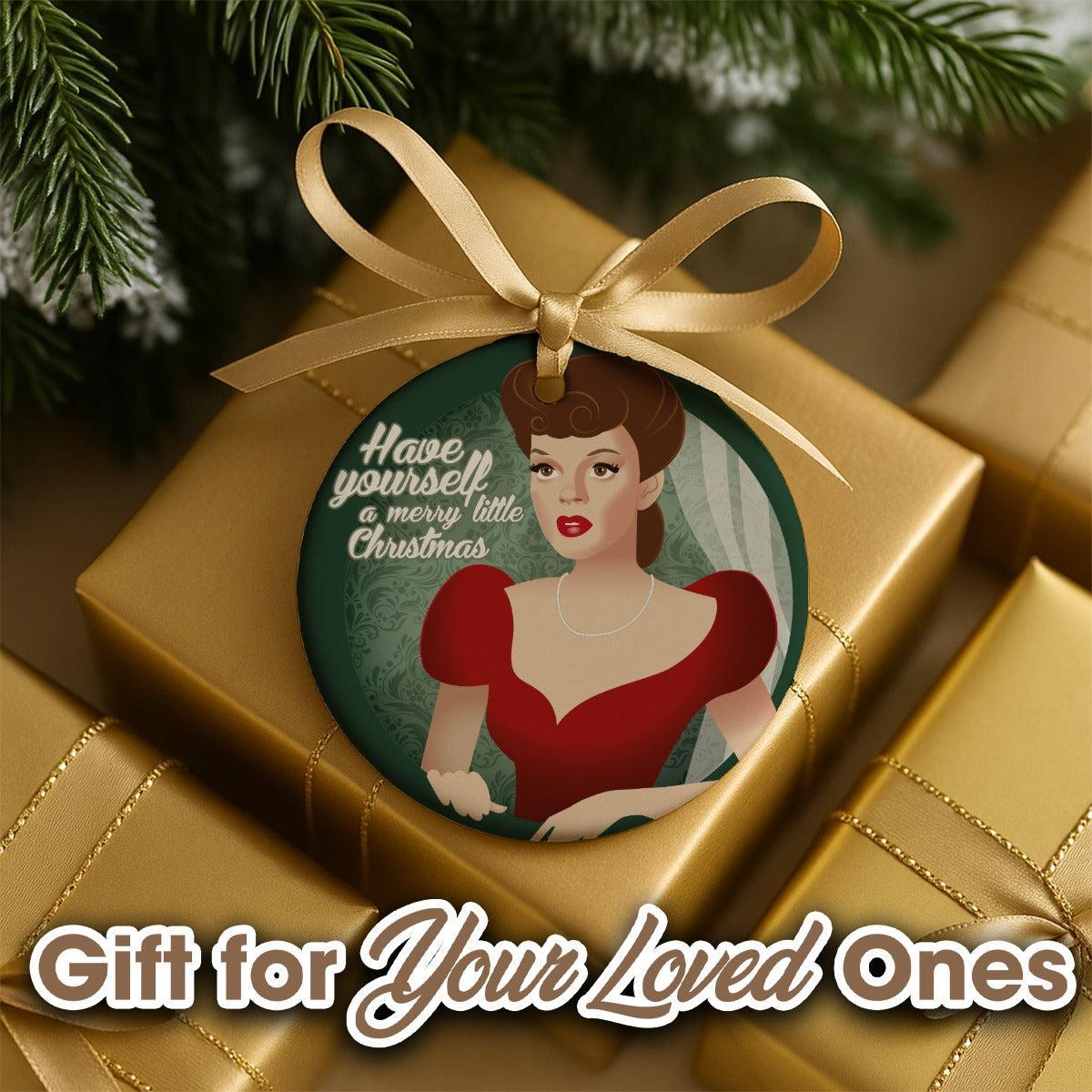 Christmas Garland (Ceramic Holiday Keepsake)-Ceramic Holiday Keepsake-Swish Embassy