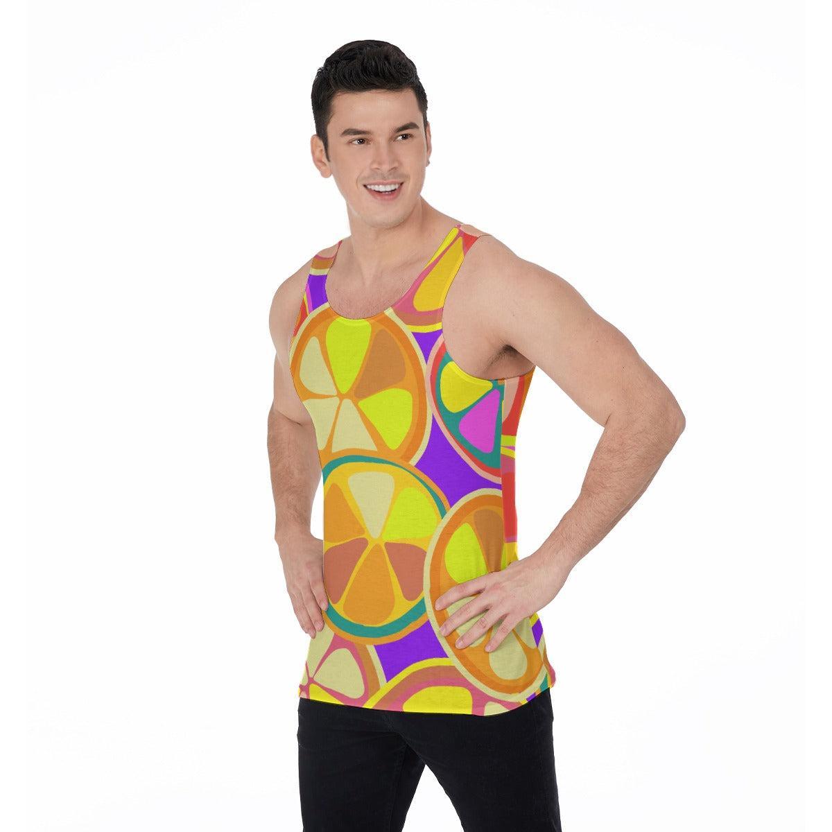 Citrus (Allover Tank Top)-Allover Tank Top-Swish Embassy