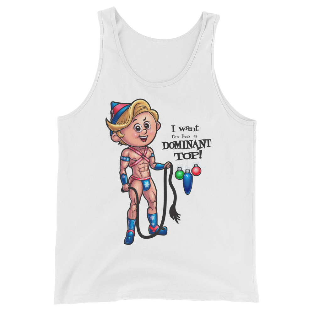 Dom Top Elf (Tank Top)-Christmas Tank Tops-Swish Embassy