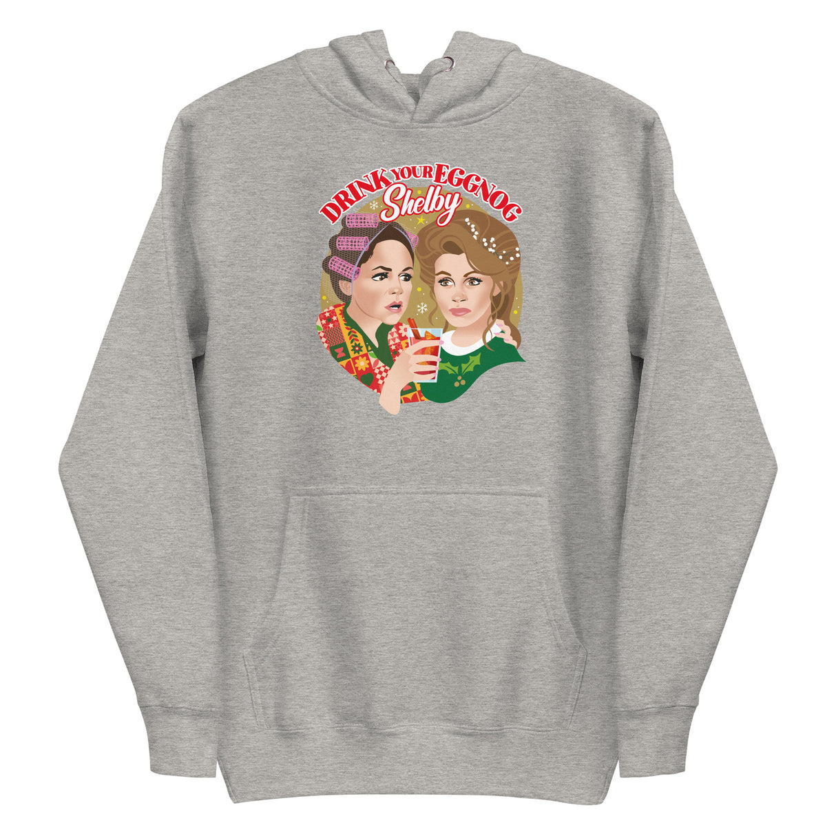 Drink Your Eggnog Shelby (Hoodie)-Christmas Hoodies-Swish Embassy