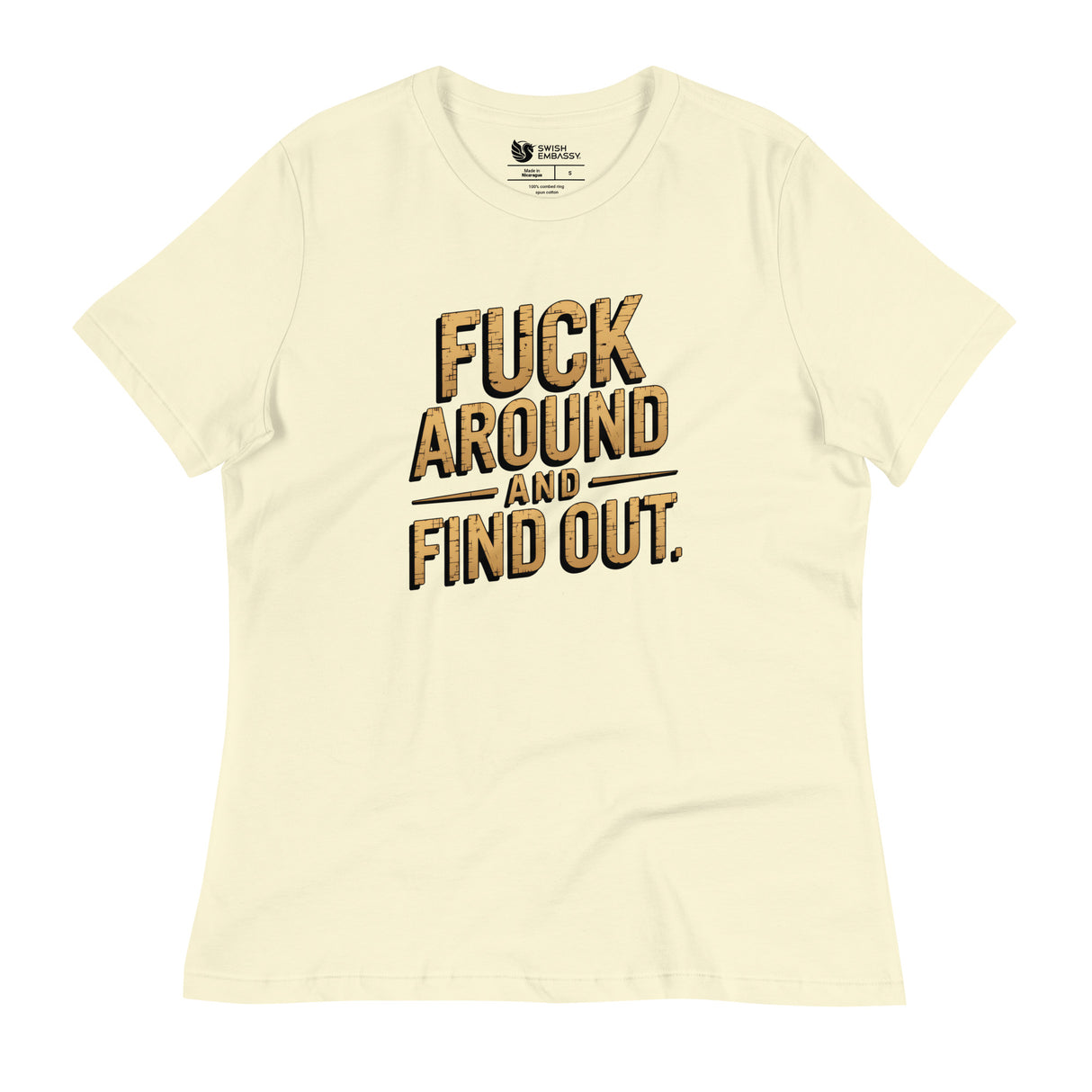 FAFO (Women's Relaxed T-Shirt)-Women's T-Shirts-Swish Embassy