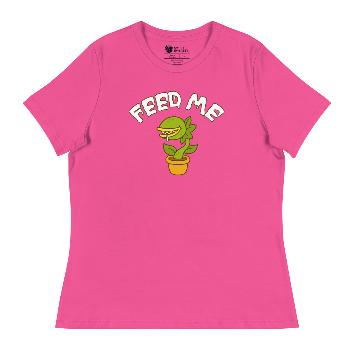 Feed Me (Women's Relaxed T-Shirt)-Women's T-Shirts-Swish Embassy