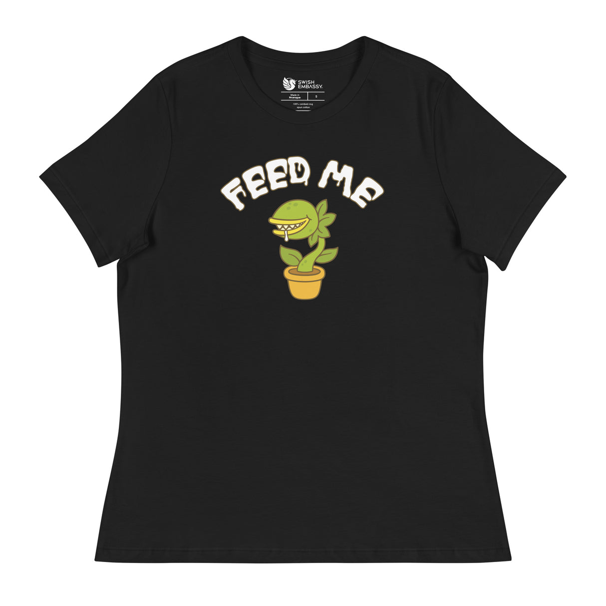 Feed Me (Women's Relaxed T-Shirt)-Women's T-Shirts-Swish Embassy