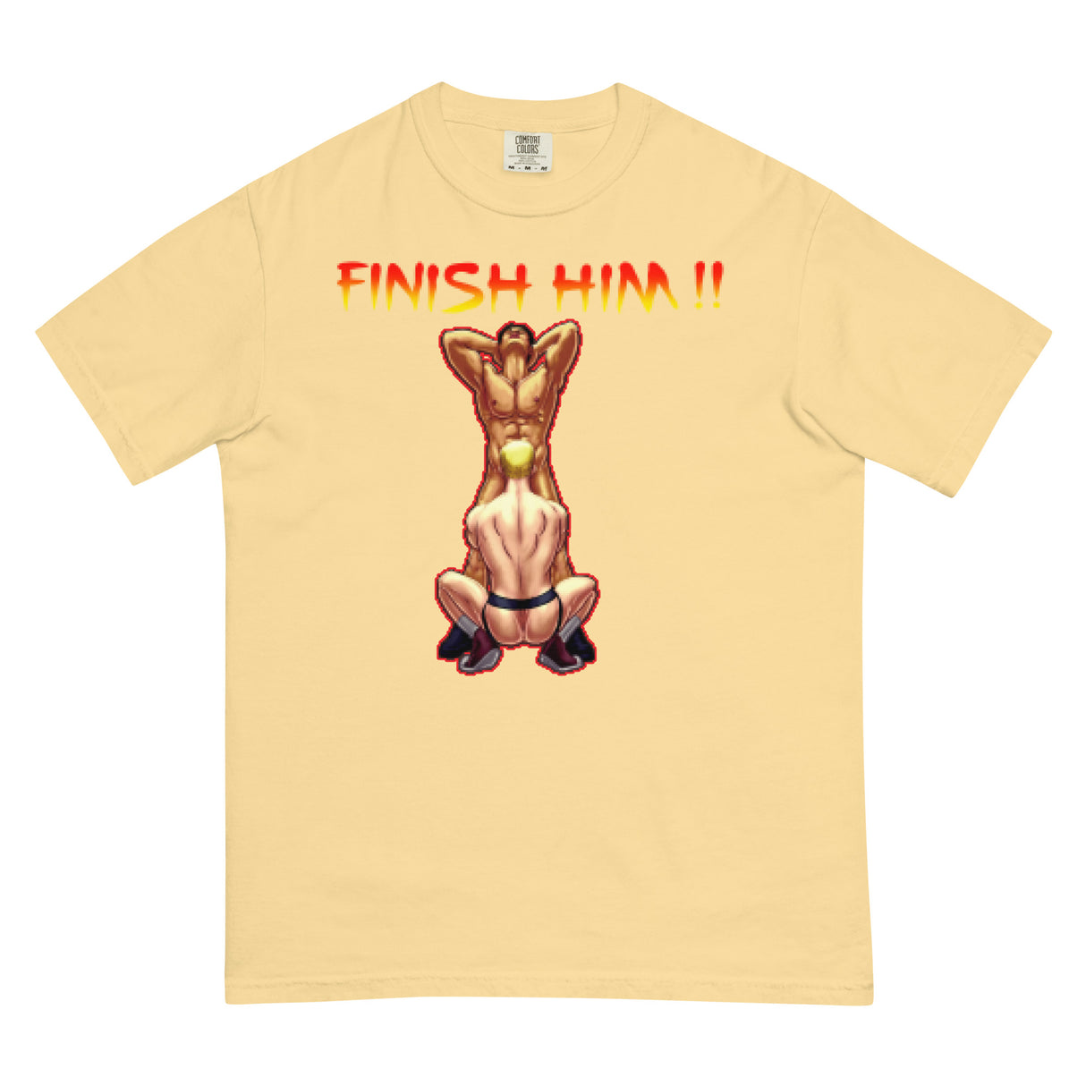 Finish Him (Boxy Tee)-Boxy T-Shirt-Swish Embassy