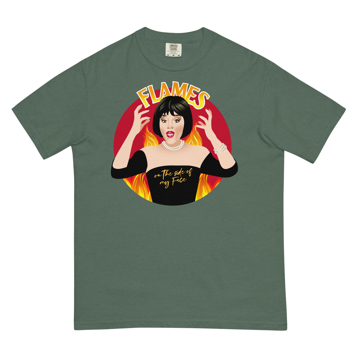 Flames (Boxy Tee)-Boxy T-Shirt-Swish Embassy