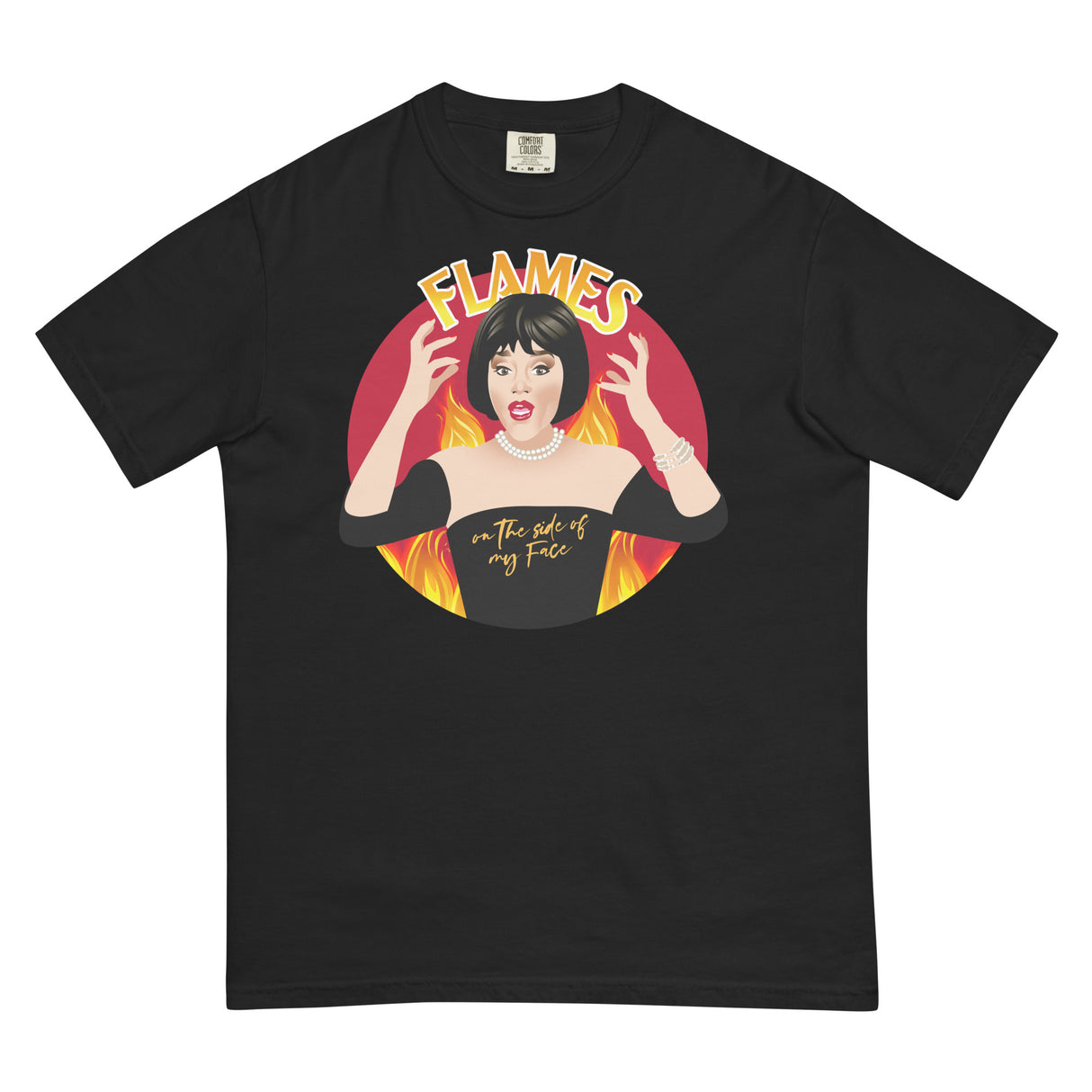 Flames (Boxy Tee)-Boxy T-Shirt-Swish Embassy
