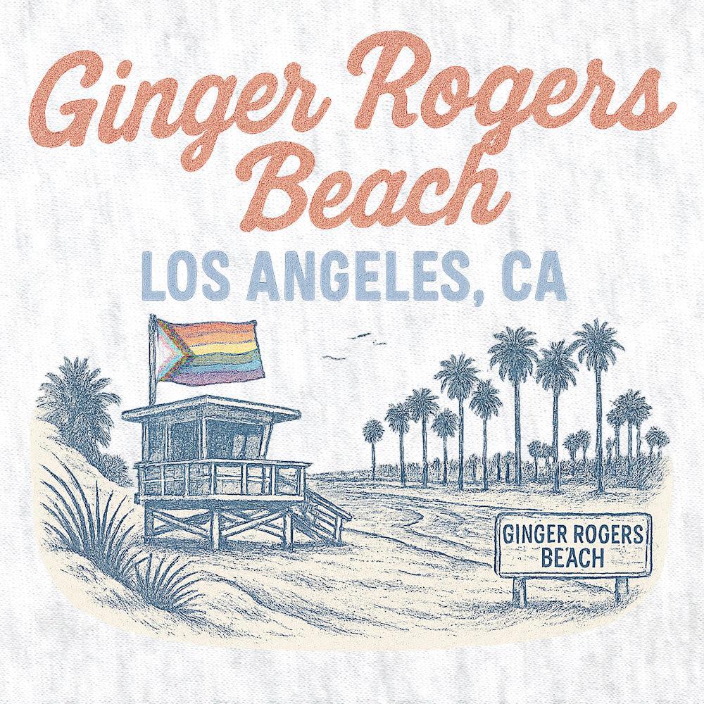 Ginger Rogers Beach-T-Shirts-Swish Embassy