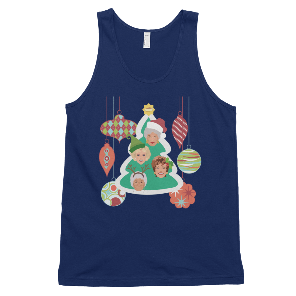 Golden Christmas (Tank Top)-Christmas Tank Tops-Swish Embassy