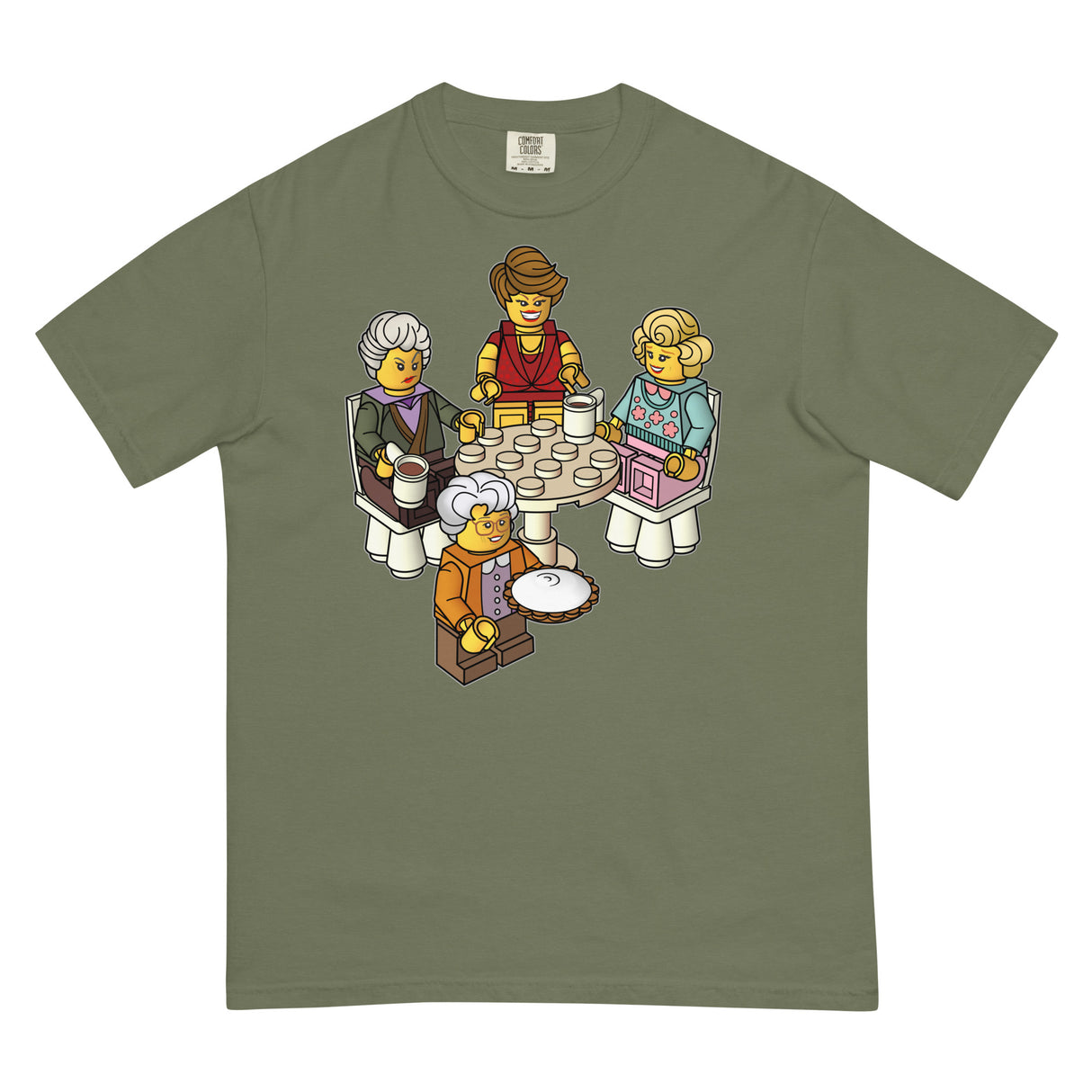 Golden Girls Blocks (Boxy Tee)-Boxy T-Shirt-Swish Embassy