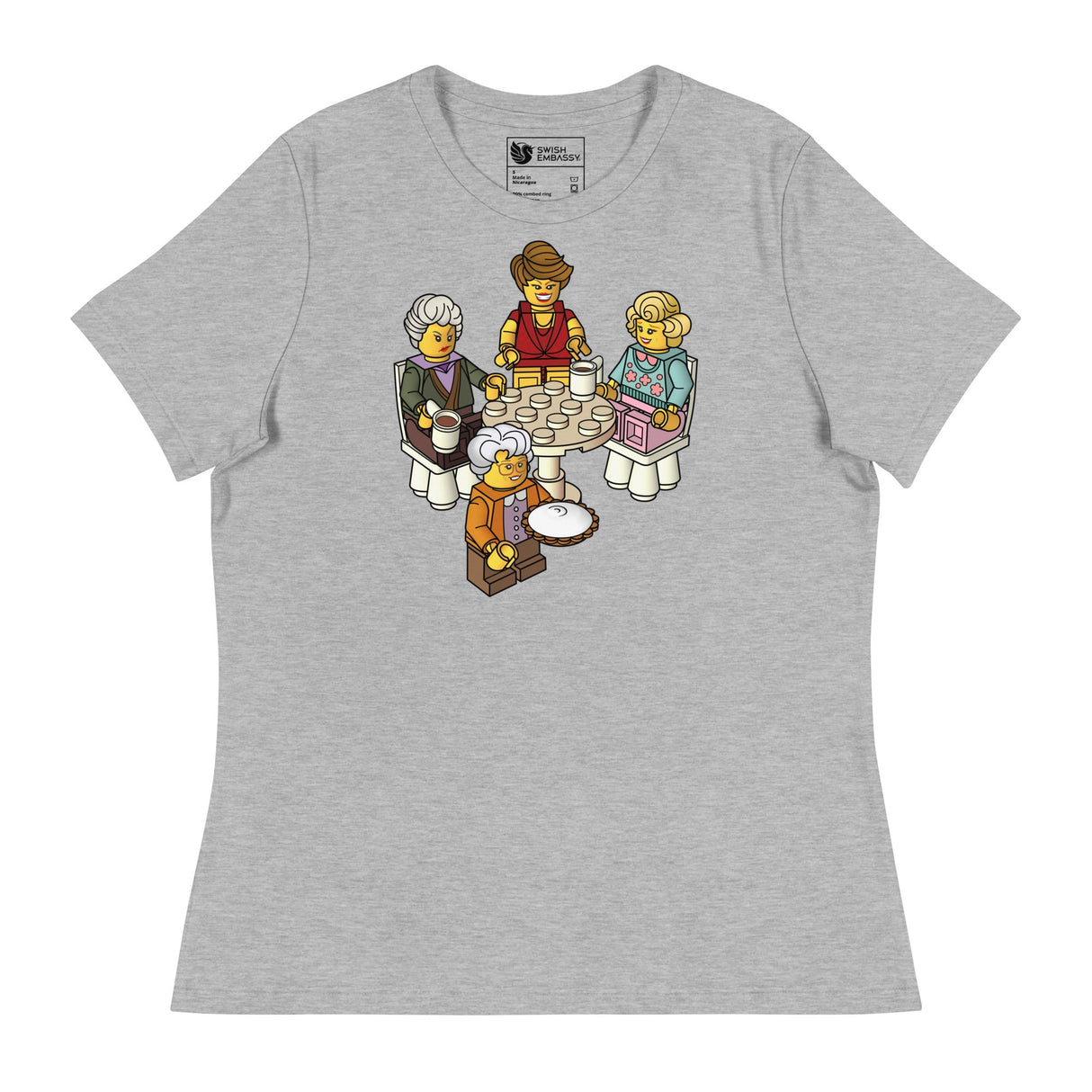 Golden Girls Blocks (Women's Relaxed T-Shirt)-Women's T-Shirts-Swish Embassy