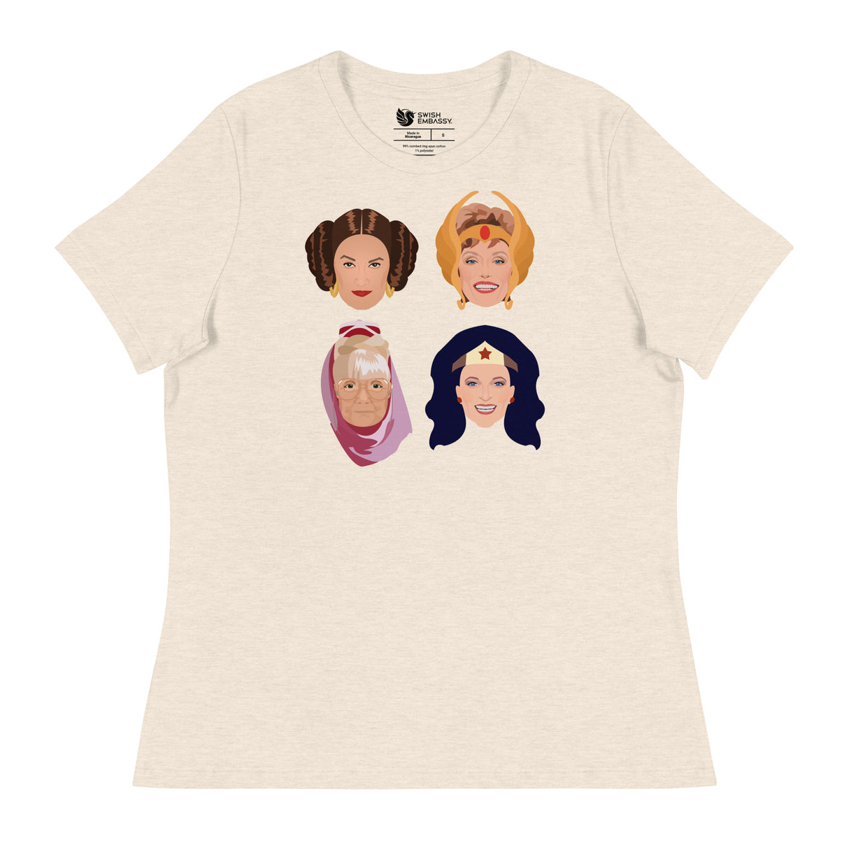 Golden League (Women's Relaxed T-Shirt)-Women's T-Shirts-Swish Embassy