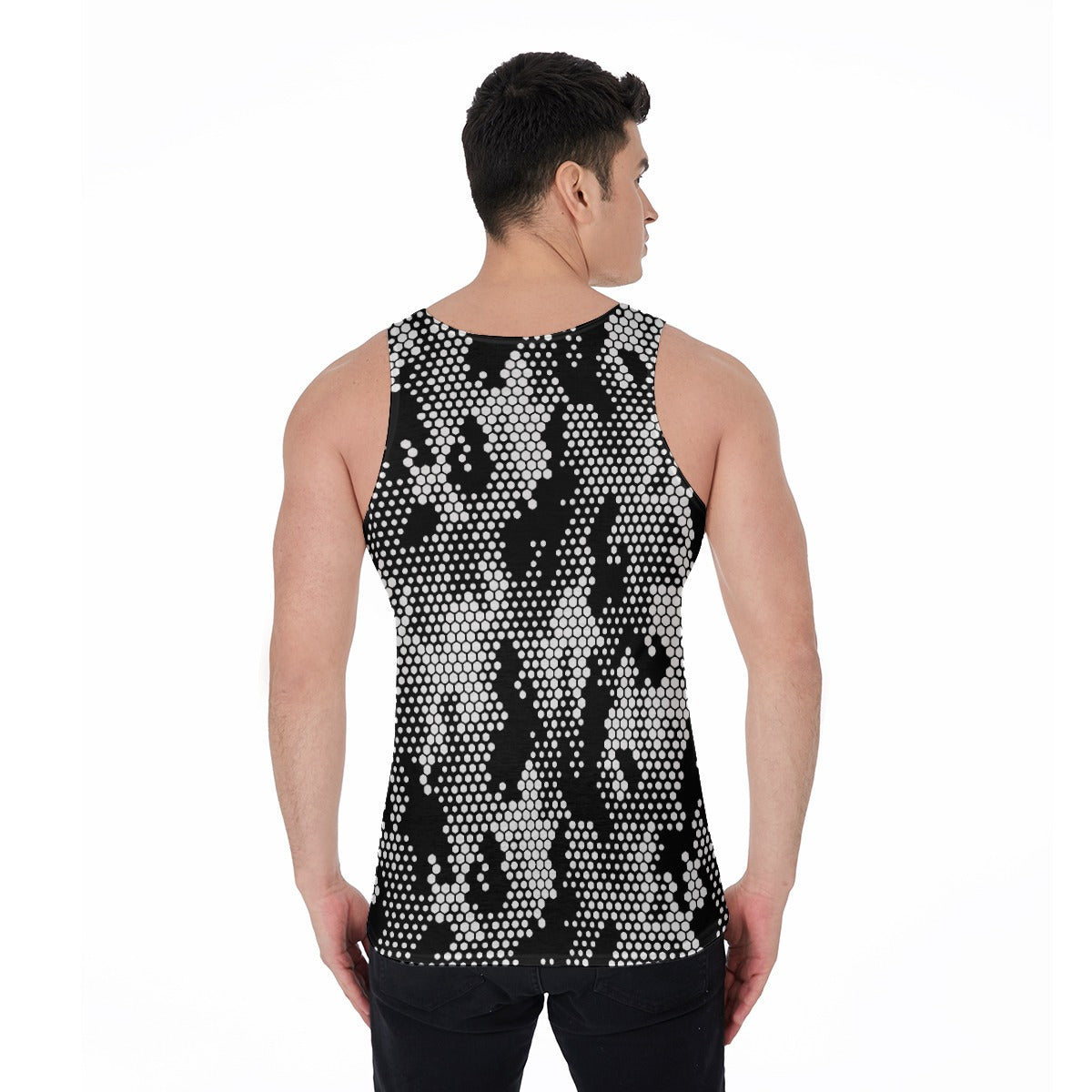 Halftone Camo (Allover Tank Top)-Allover Tank Top-Swish Embassy