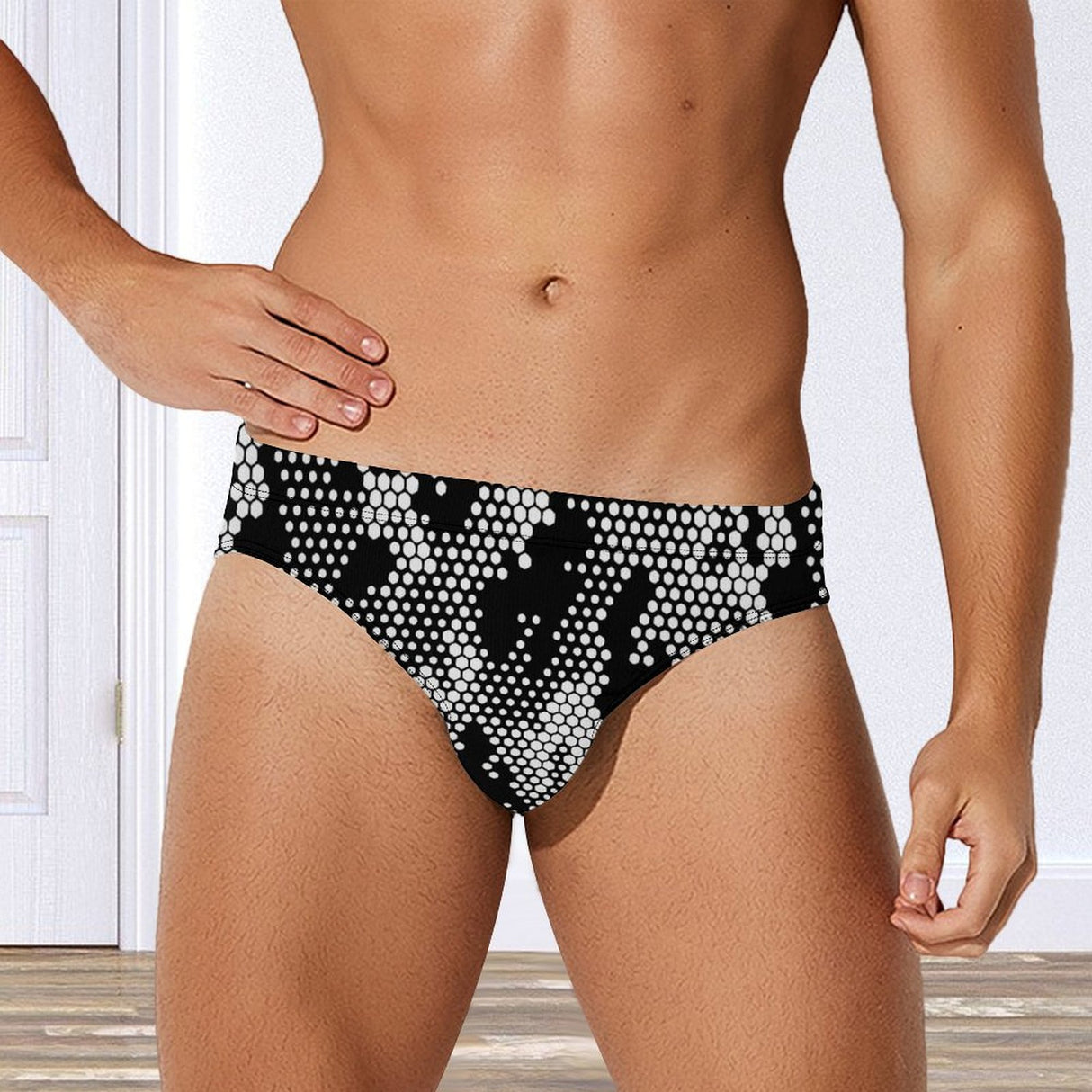 Halftone Camo (Swim Briefs)-Swim Briefs-Swish Embassy