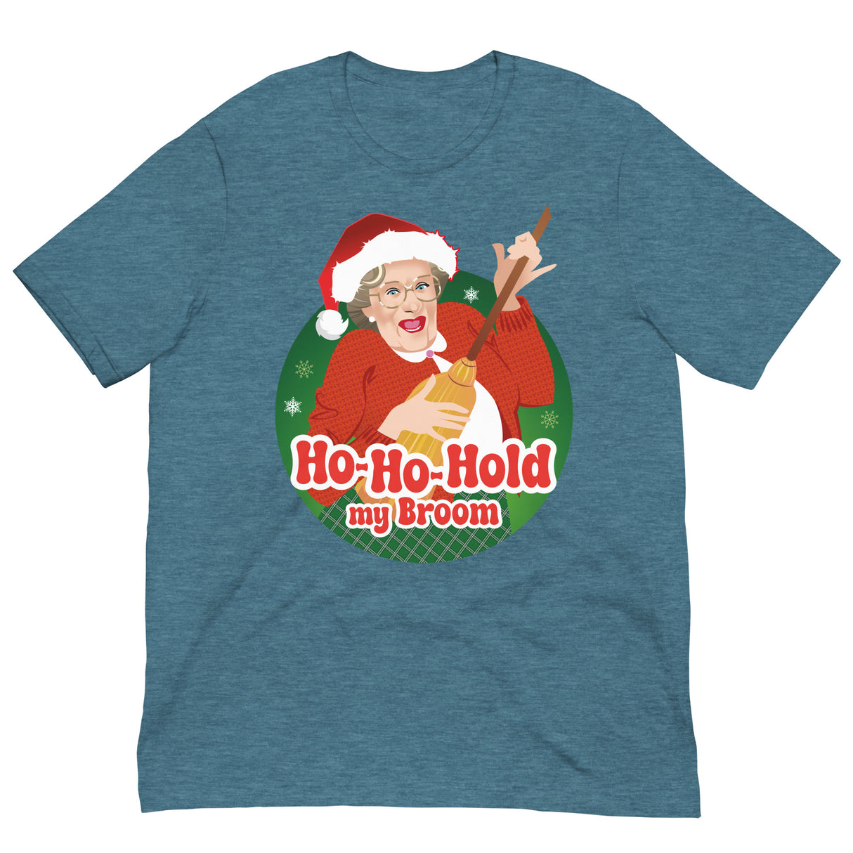 Ho Ho Hold My Broom-Christmas T-Shirts-Swish Embassy