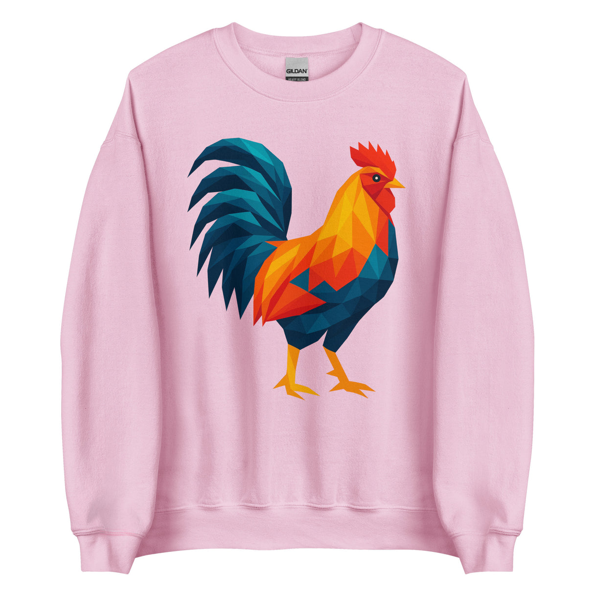Huge Polygon Rooster (Sweatshirt)-Sweatshirt-Swish Embassy
