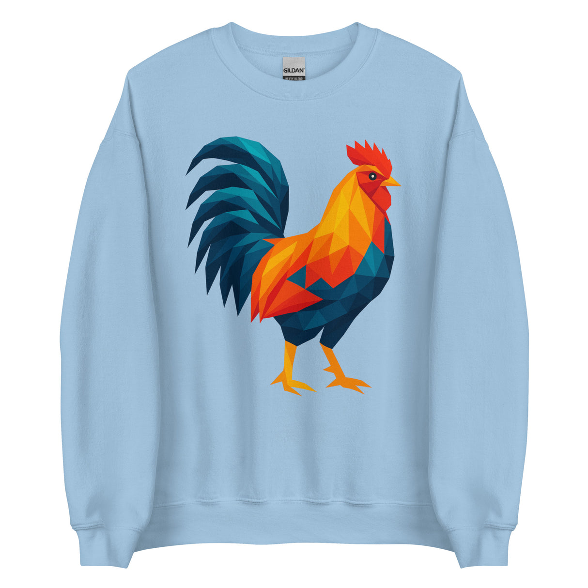 Huge Polygon Rooster (Sweatshirt)-Sweatshirt-Swish Embassy