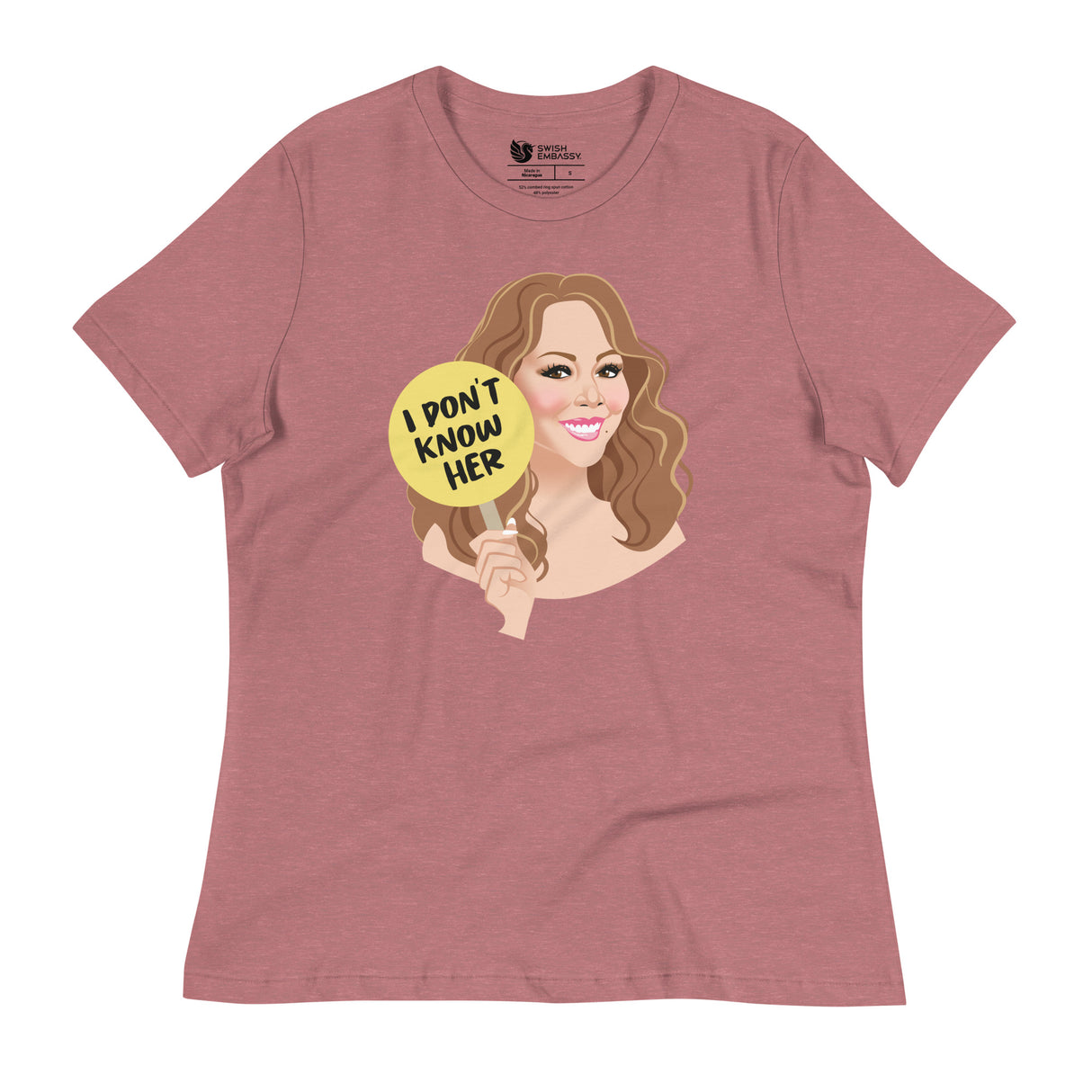 I Don't Know Her (Women's Relaxed T-Shirt)-Women's T-Shirts-Swish Embassy