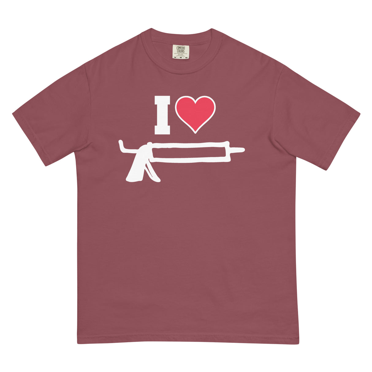I Love Caulk (Boxy Tee)-Boxy T-Shirt-Swish Embassy