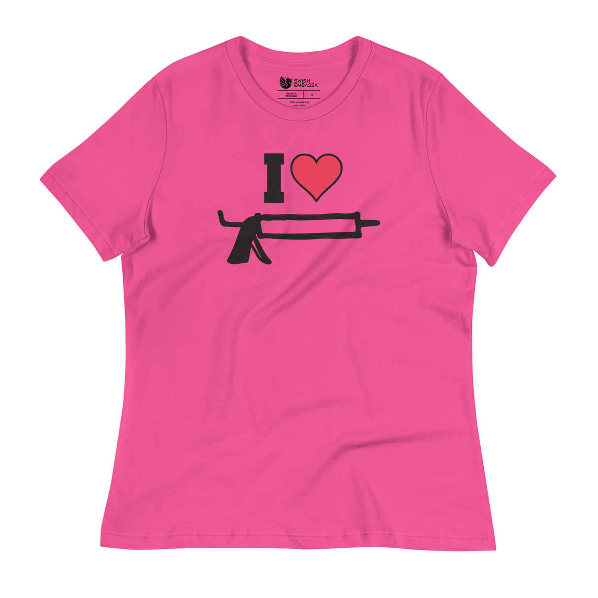 I Love Caulk (Women's Relaxed T-Shirt)-Women's T-Shirts-Swish Embassy