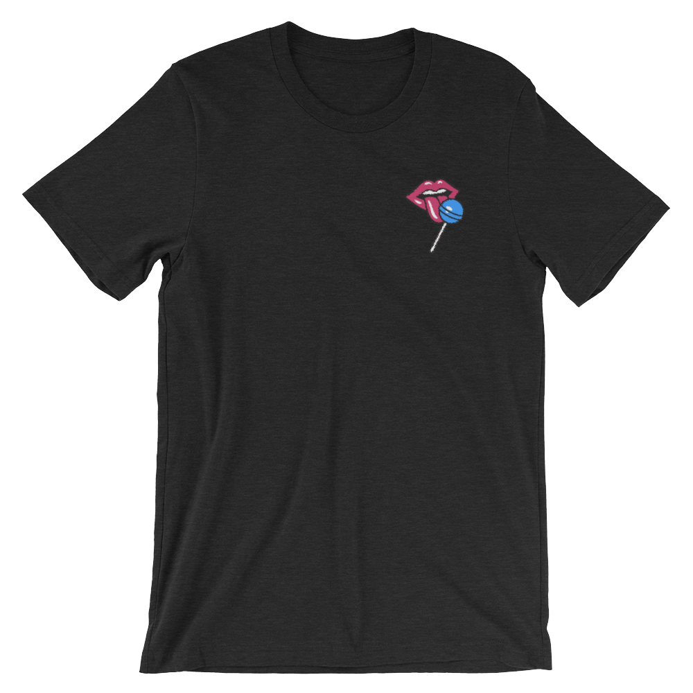 Lick (Embroidered T-Shirt)-Embroidered T-Shirts-Swish Embassy