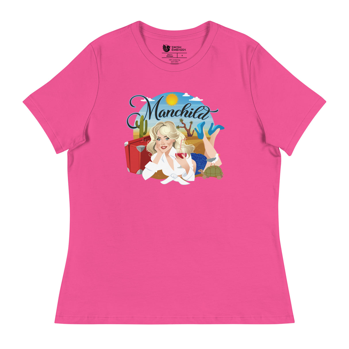 Manchild (Women's Relaxed T-Shirt)-Women's T-Shirts-Swish Embassy