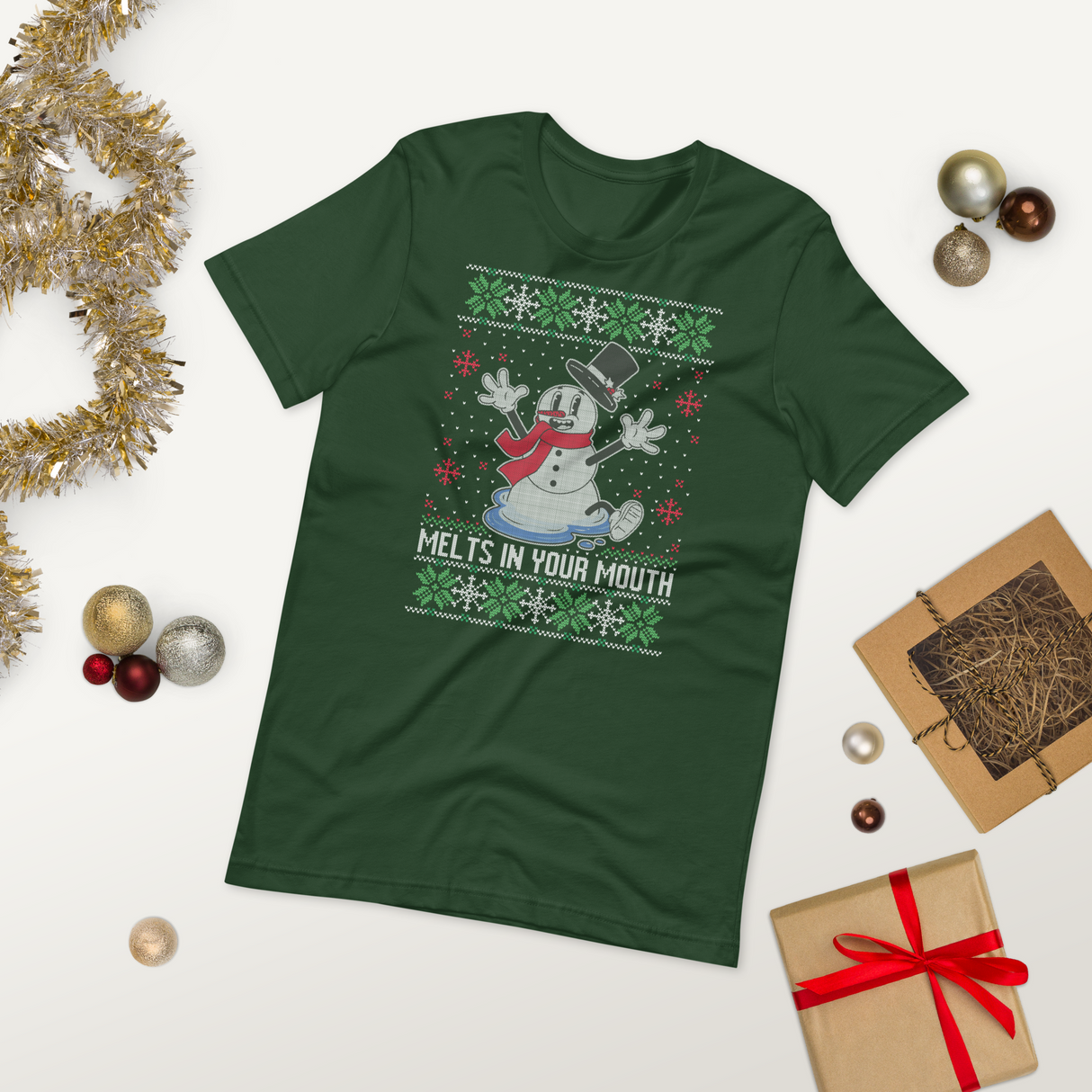 Melts In Your Mouth (Ugly Christmas)-T-Shirts-Swish Embassy