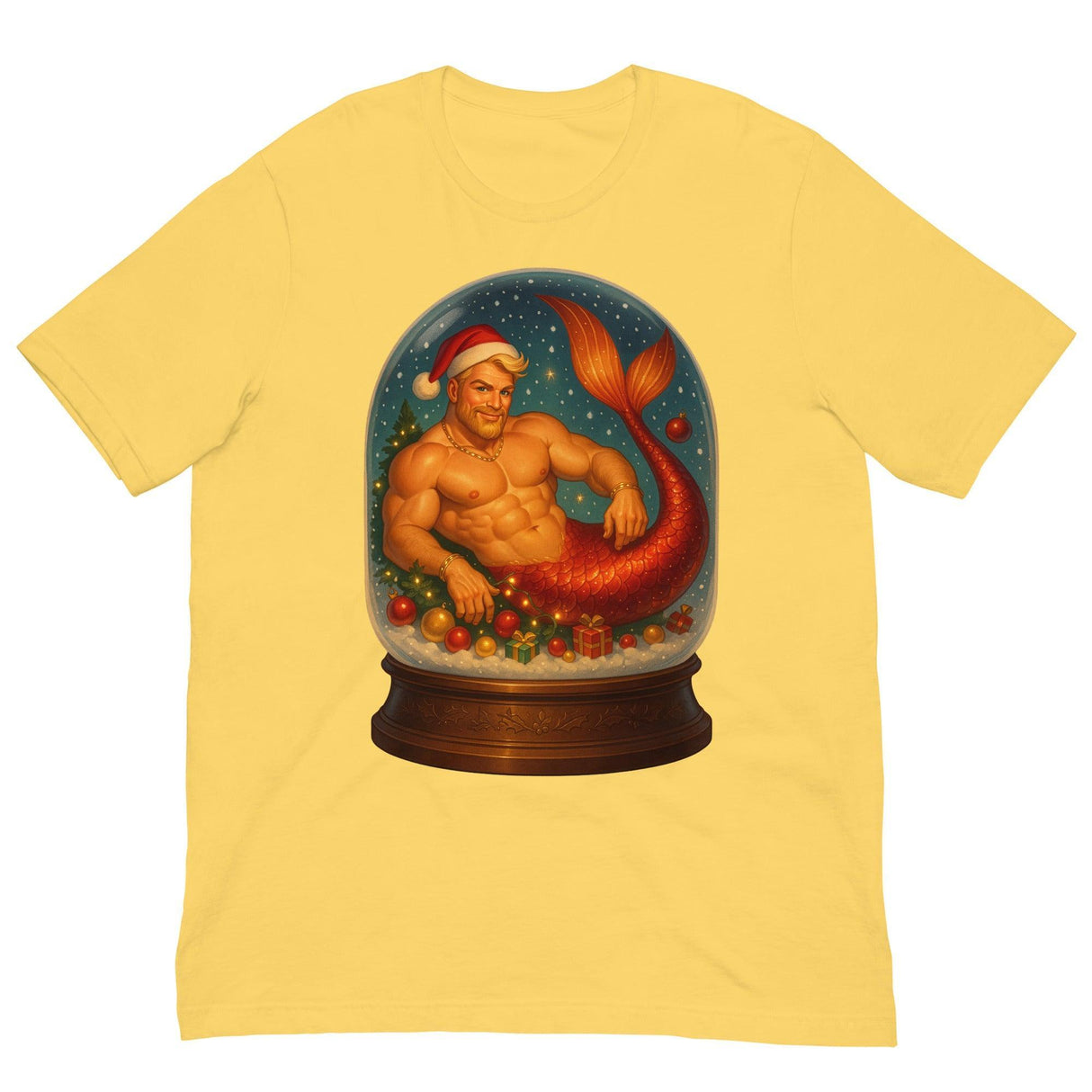 Merman in a Snow Globe-T-Shirts-Swish Embassy
