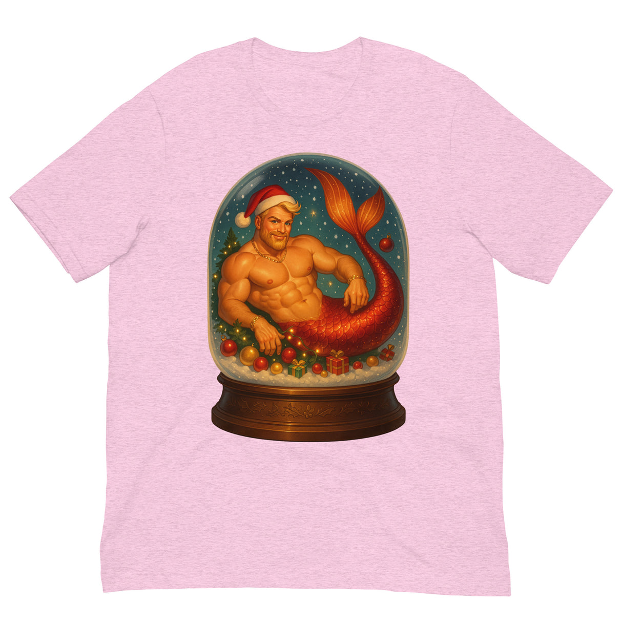 Merman in a Snow Globe-T-Shirts-Swish Embassy