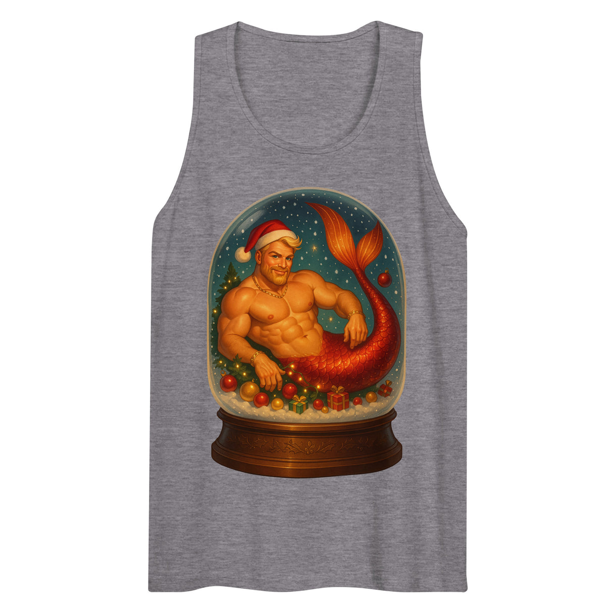 Merman in a Snow Globe (Tank top)-Tank Top-Swish Embassy