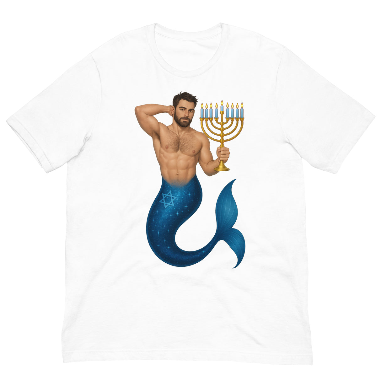 Mermenorah-Christmas T-Shirts-Swish Embassy