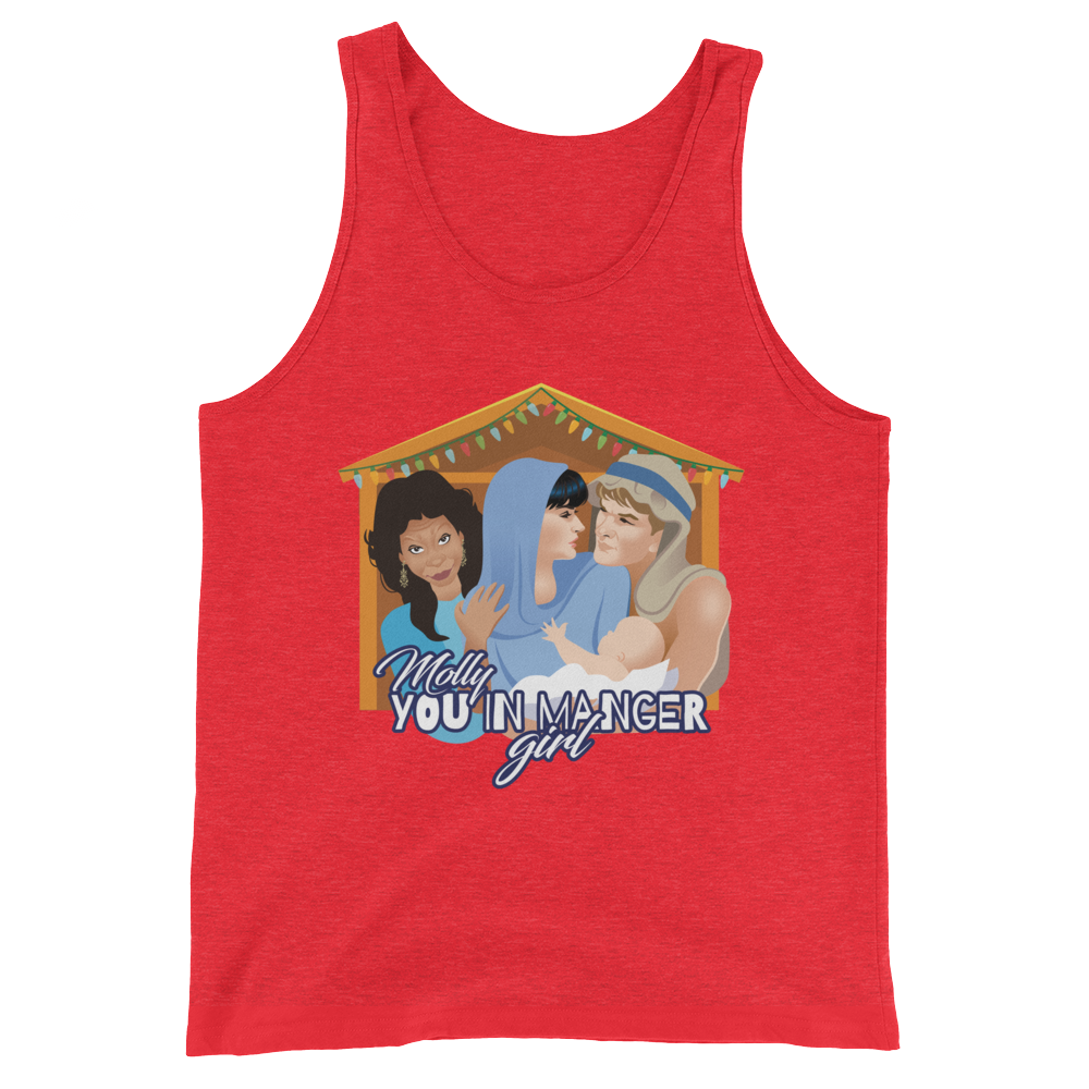 Molly, You in Manger Girl! (Tank Top)-Christmas Tank Tops-Swish Embassy