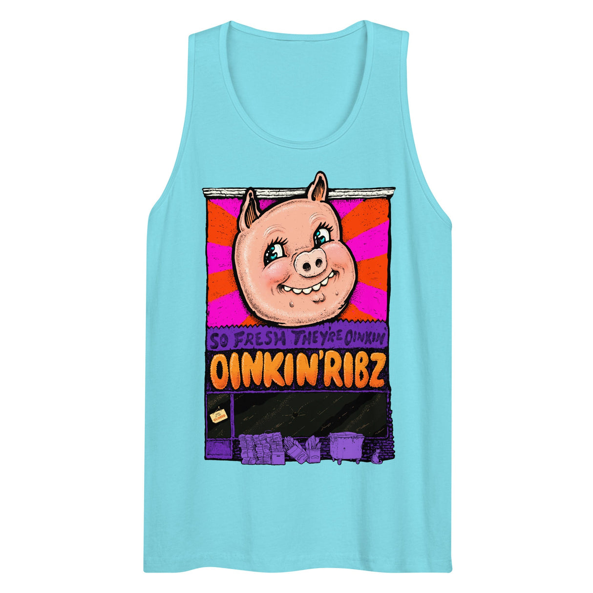 Oinkin Ribs (Tank Top)-Tank Top-Swish Embassy