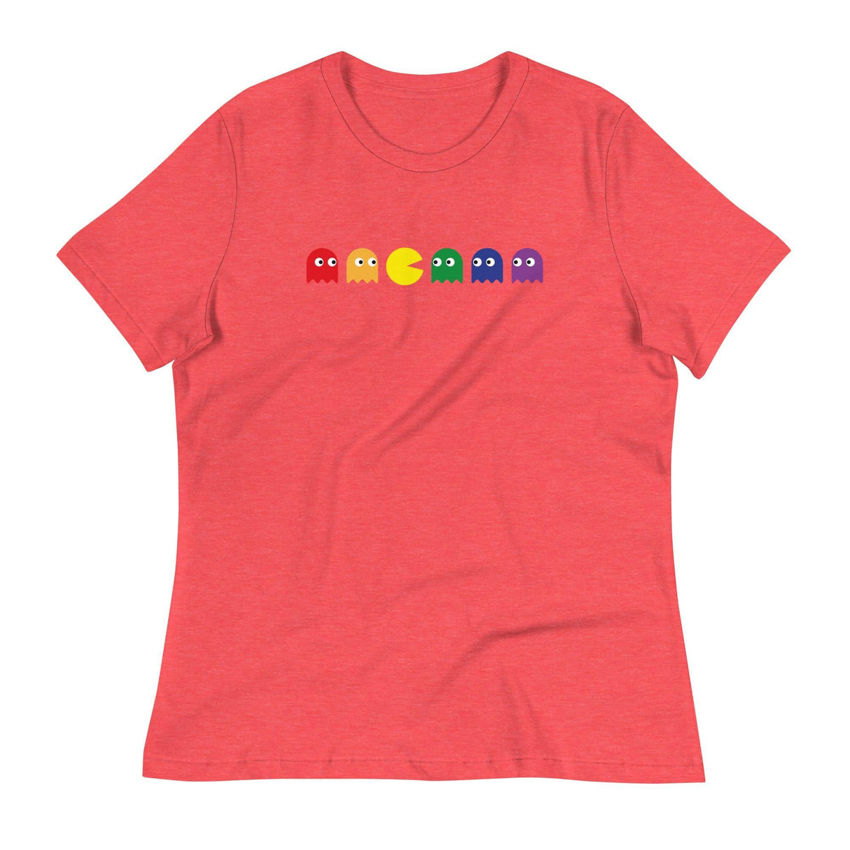 Pac Man Pride (Women's Relaxed T-Shirt)-Women's T-Shirts-Swish Embassy
