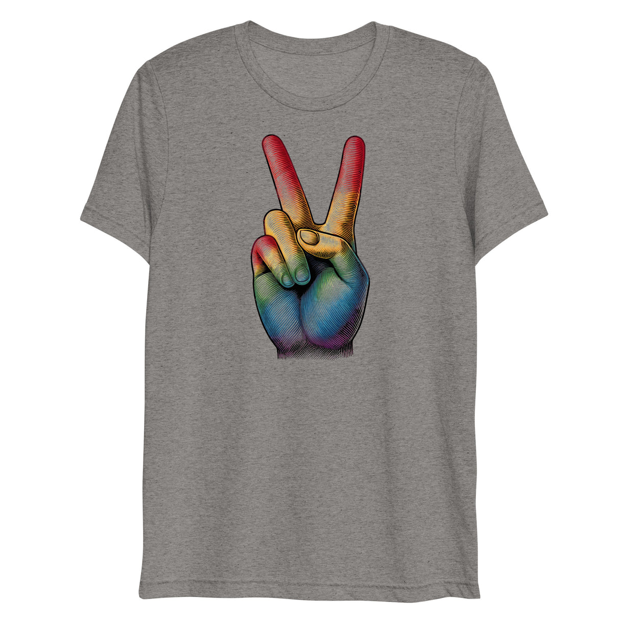 Peace and Pride (Triblend)-Triblend T-Shirt-Swish Embassy