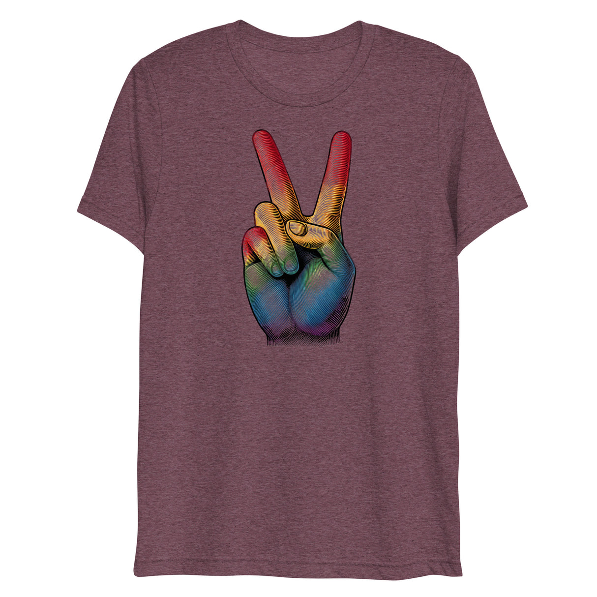 Peace and Pride (Triblend)-Triblend T-Shirt-Swish Embassy