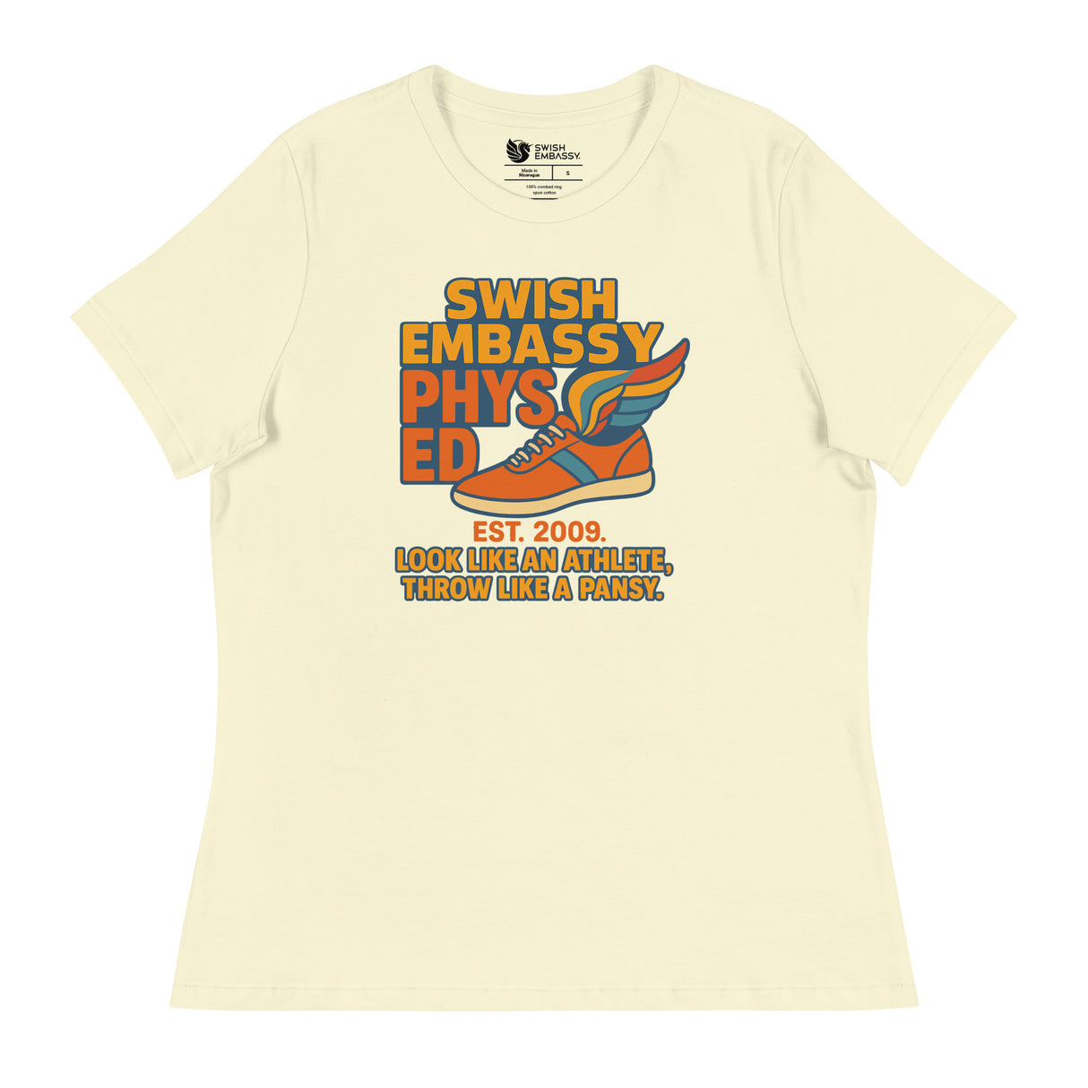 Phys Ed (Women's Relaxed T-Shirt)-Women's T-Shirts-Swish Embassy