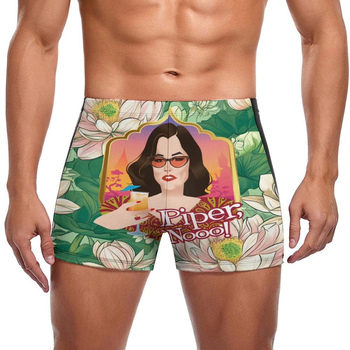 Piper, Nooo! (Square Cut Trunks)-Square Cut Trunks-Swish Embassy