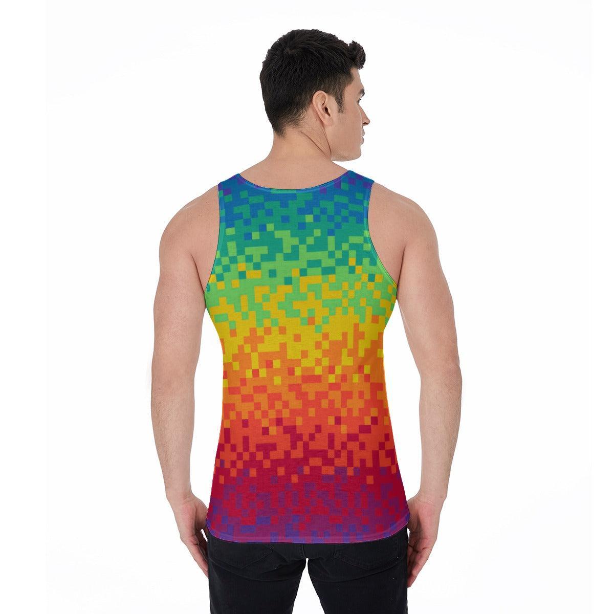 Pixel Perfect Pride (Allover Tank Top)-Allover Tank Top-Swish Embassy