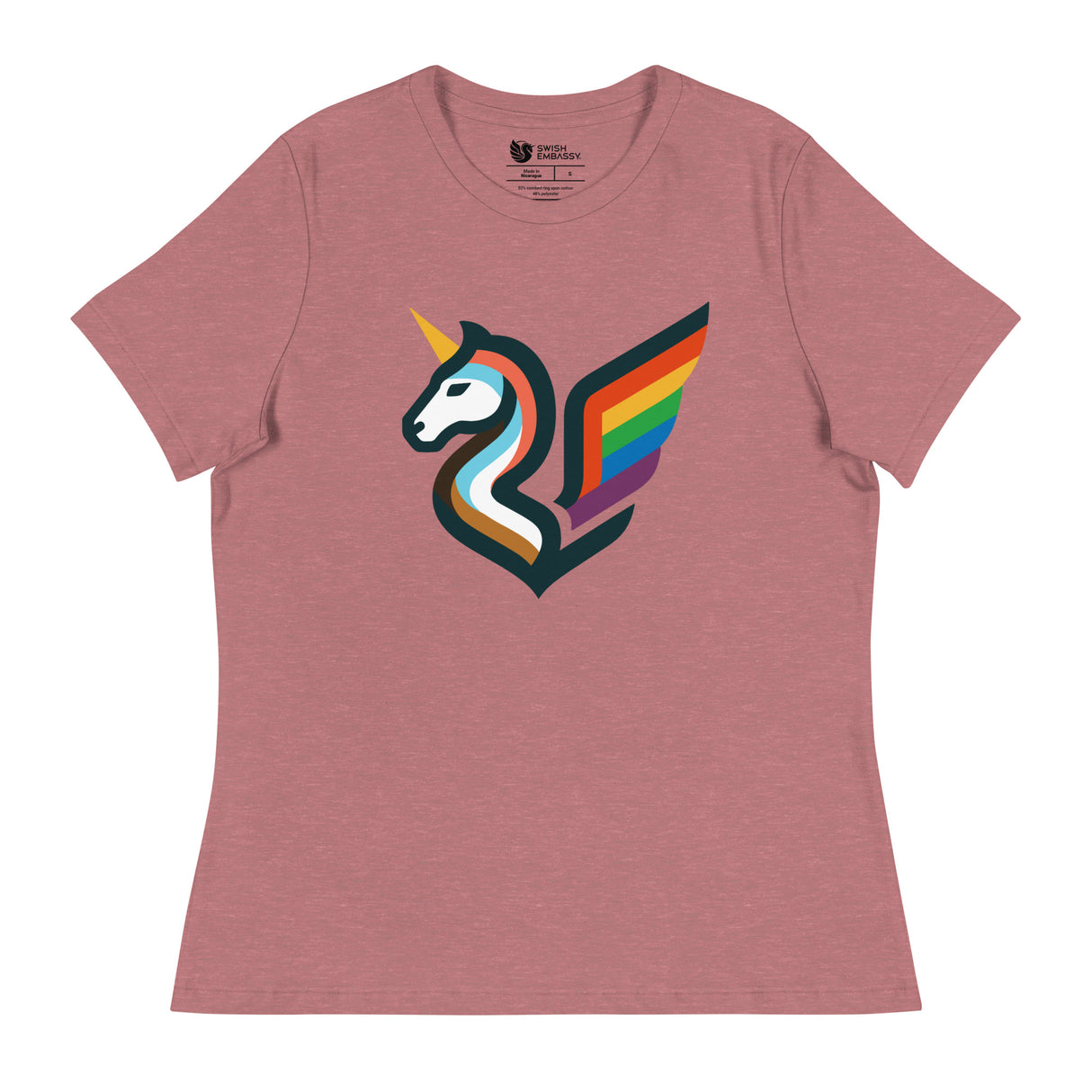 Pride Swishmark (Women's Relaxed T-Shirt)-Women's T-Shirts-Swish Embassy