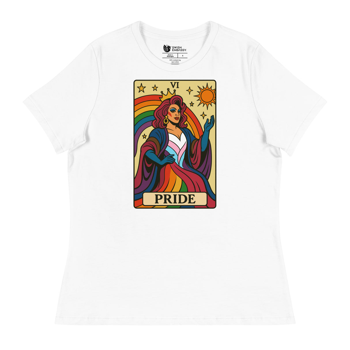 Pride Tarot (Women's Relaxed T-Shirt)-Women's T-Shirts-Swish Embassy